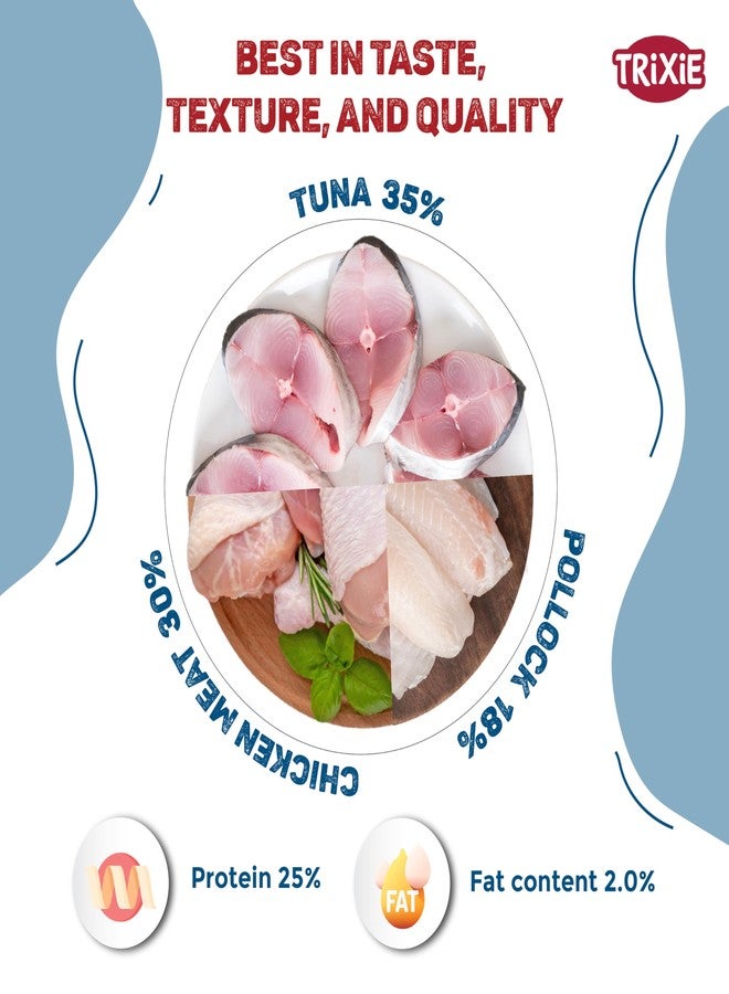 TRIXIE Premio Cat Treats, Delicious And Rich In Nutrients, Healthy Treats For Cats, Suitable For All Breeds Of Cats - 50 Gm (Tuna Sandwiches), All Life Stages - Image 4