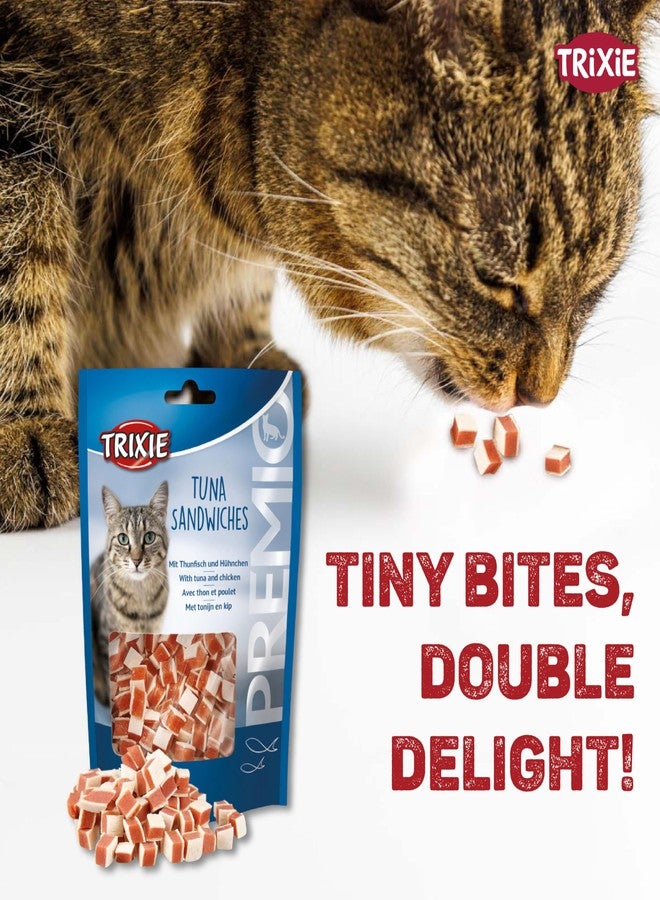 TRIXIE Premio Cat Treats, Delicious And Rich In Nutrients, Healthy Treats For Cats, Suitable For All Breeds Of Cats - 50 Gm (Tuna Sandwiches), All Life Stages - Image 2