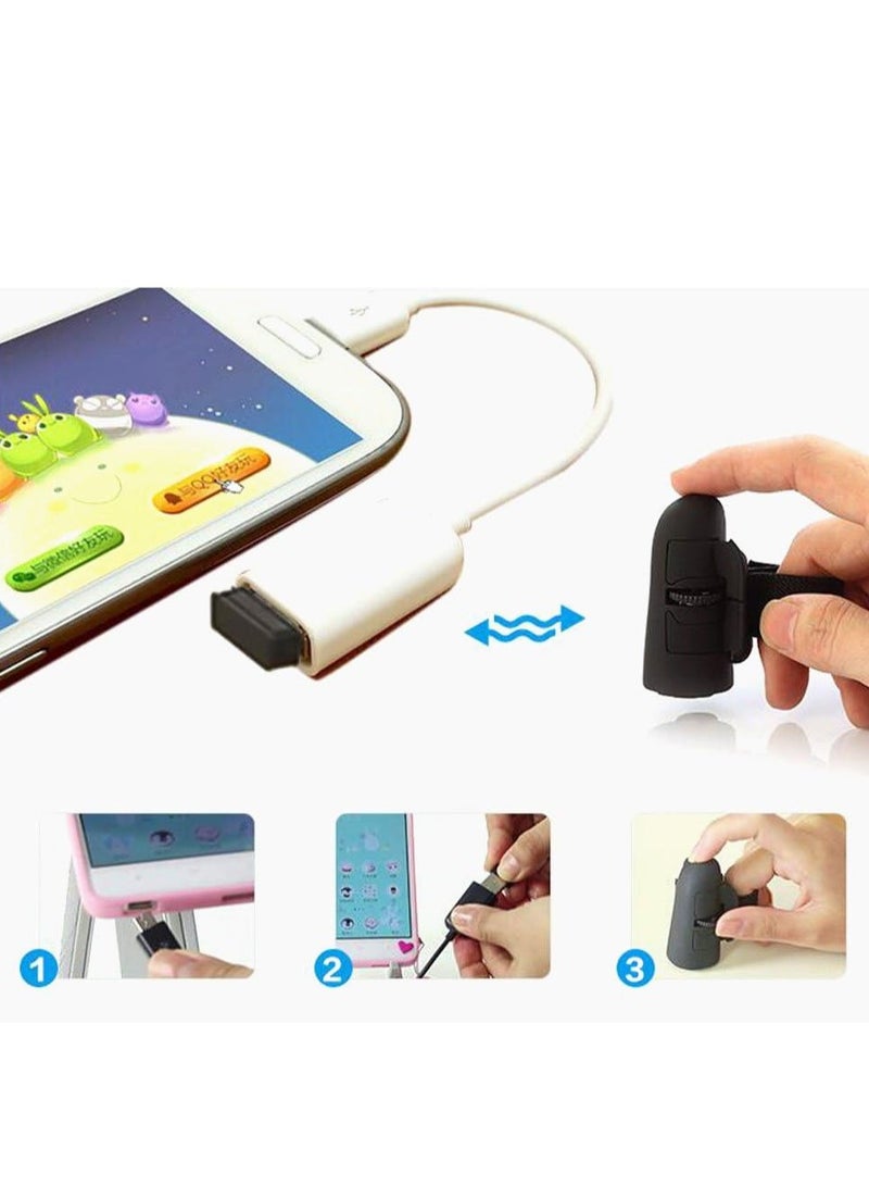 2.4G Wireless Finger Mouse - Compact Mini Bluetooth Ergonomic Mouse for Lazy Fingers, Ideal for PC, Laptop, Tablet  Mobile Devices - Image 5