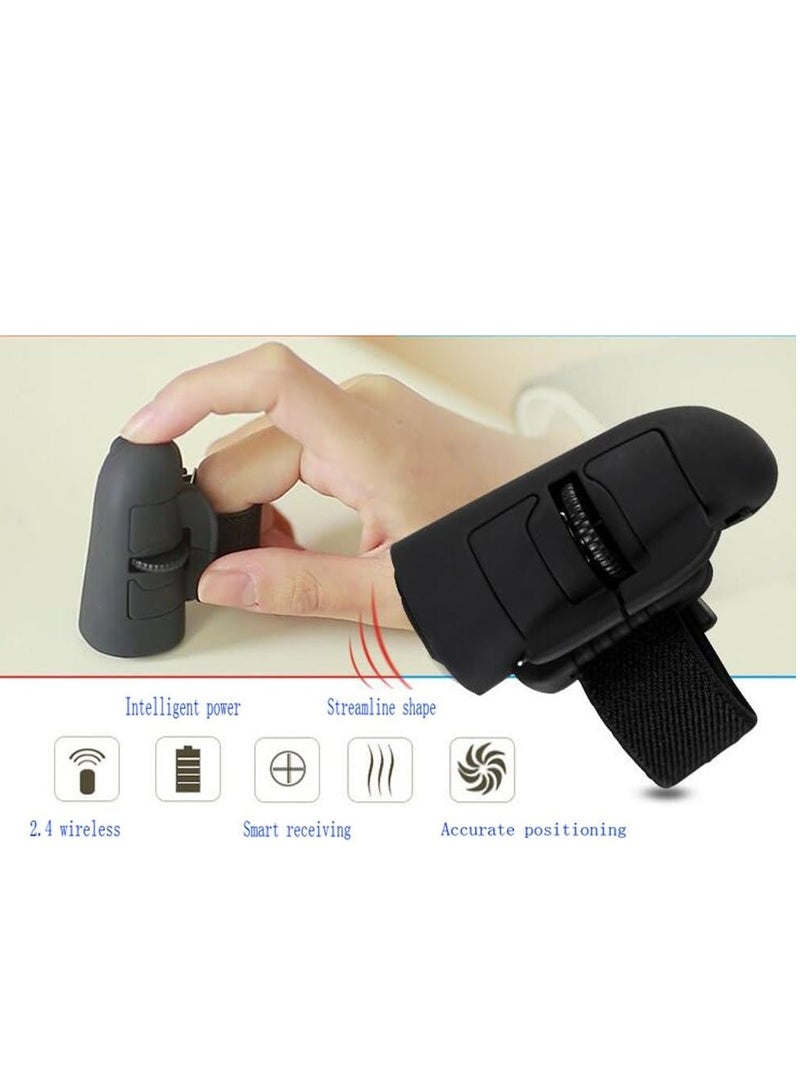 2.4G Wireless Finger Mouse - Compact Mini Bluetooth Ergonomic Mouse for Lazy Fingers, Ideal for PC, Laptop, Tablet  Mobile Devices - Image 4