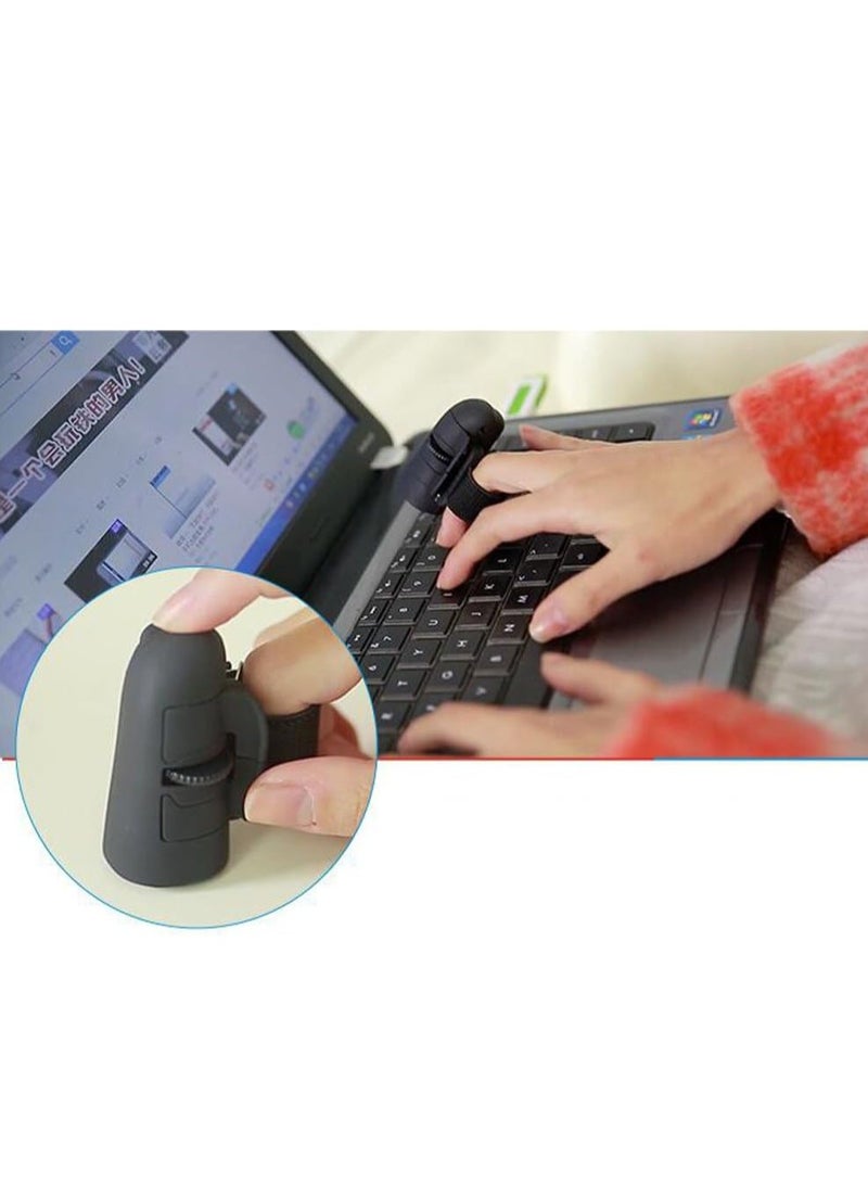 2.4G Wireless Finger Mouse - Compact Mini Bluetooth Ergonomic Mouse for Lazy Fingers, Ideal for PC, Laptop, Tablet  Mobile Devices - Image 3