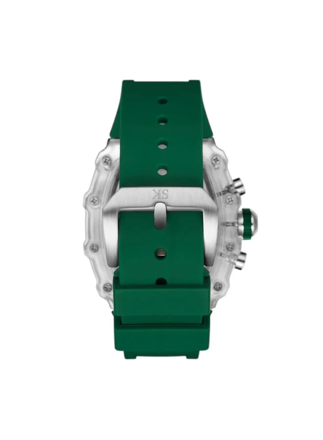KENNETH SCOTT Men's Silicone Multi Function Watch K25103-ZSHI - 44.3X52 mm