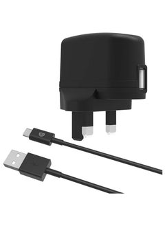 Griffin Griffin Single Port 2.4A Mains Charger, UK w/ 1m Micro-USB Cable - Black  - Image 4
