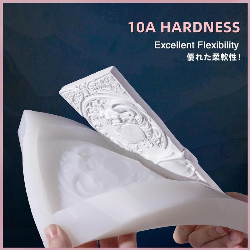 SANAAA Condition adaptive build Liquid Silicone Rubber Moulds for Casting, 1:1 Mixing Ratio 10A for Resin, Candle Moulds, DIY (640 g) Carefully engineered build - Image 2