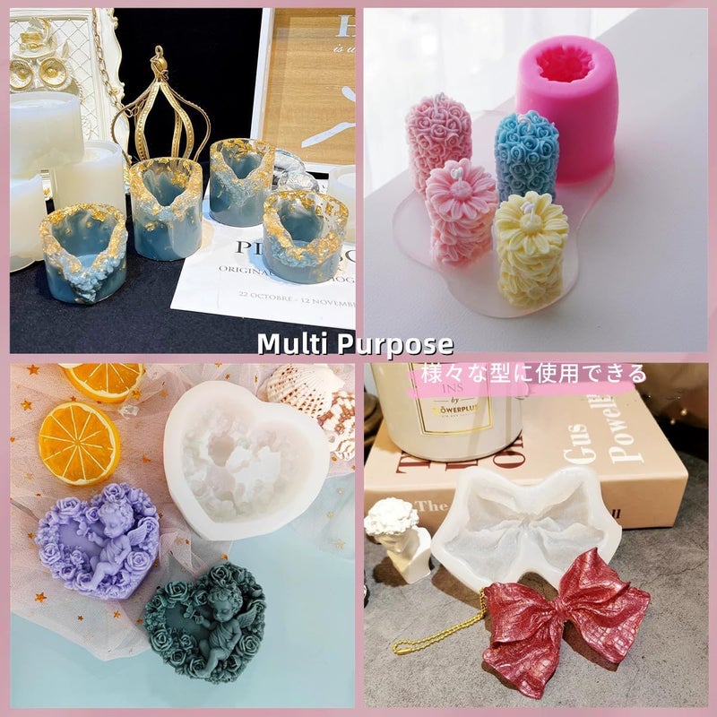 SANAAA Condition adaptive build Liquid Silicone Rubber Moulds for Casting, 1:1 Mixing Ratio 10A for Resin, Candle Moulds, DIY (640 g) Carefully engineered build - Image 4