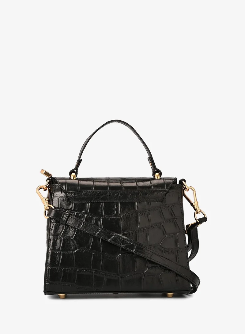 Carmen Steffens  Classic Black Croco Bag for Women | Best Price UAE
