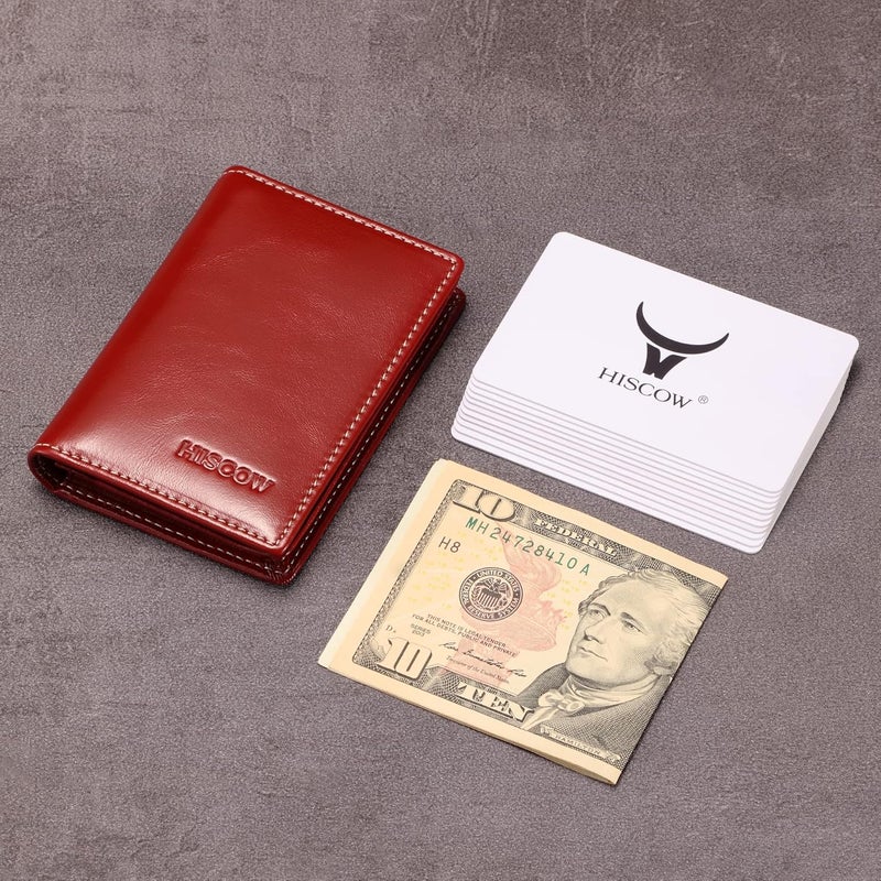 HISCOW Leather Business Card Case Holder for Men & Women, Italian Calfskin - Image 3