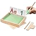 MORITECK Montessori Sand Tray for KidsWriting Play Sand Tray with Lid for Classroom Practice Writing Letters and Numbers Green Small - Image 2
