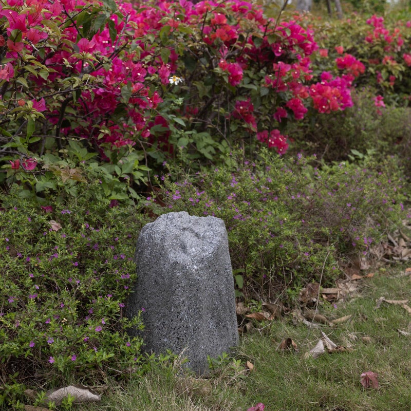 Aytupotin Outdoor Fake Rock Cover, Fiberglass Faux Stone for Landscaping,H:12.1"xL:11.7"xW:9.2", Decorative Well Pump & Gas Meter Cover, Grey Resin Rock Design - Image 2