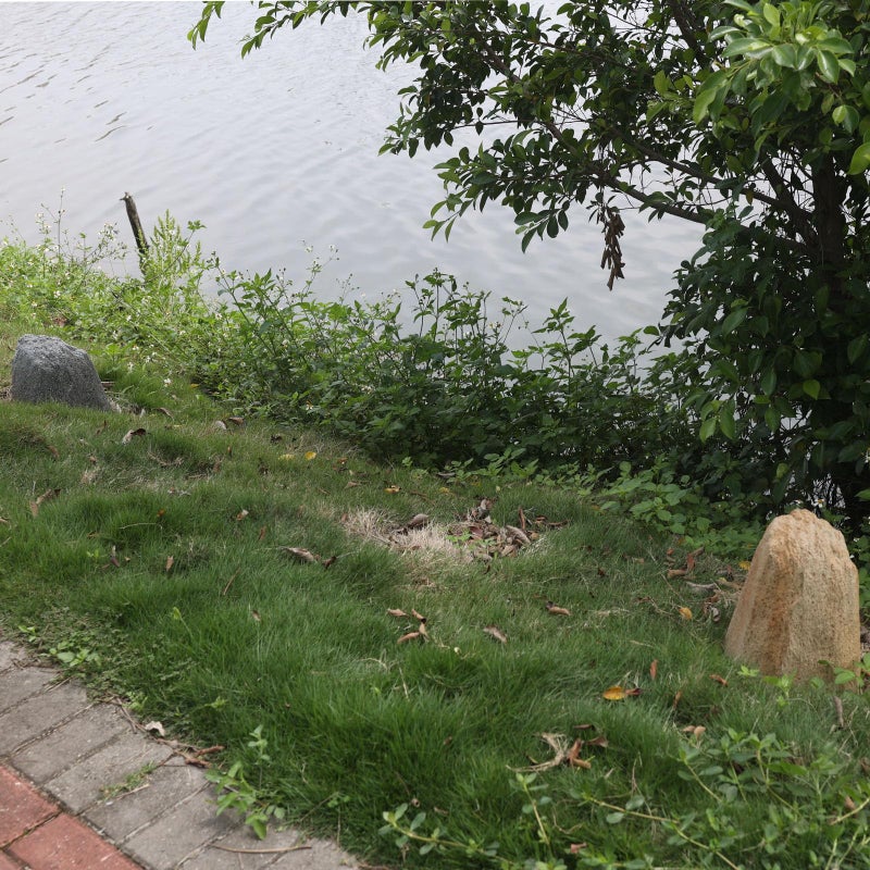 Aytupotin Outdoor Fake Rock Cover, Fiberglass Faux Stone for Landscaping,H:12.1"xL:11.7"xW:9.2", Decorative Well Pump & Gas Meter Cover, Grey Resin Rock Design - Image 5