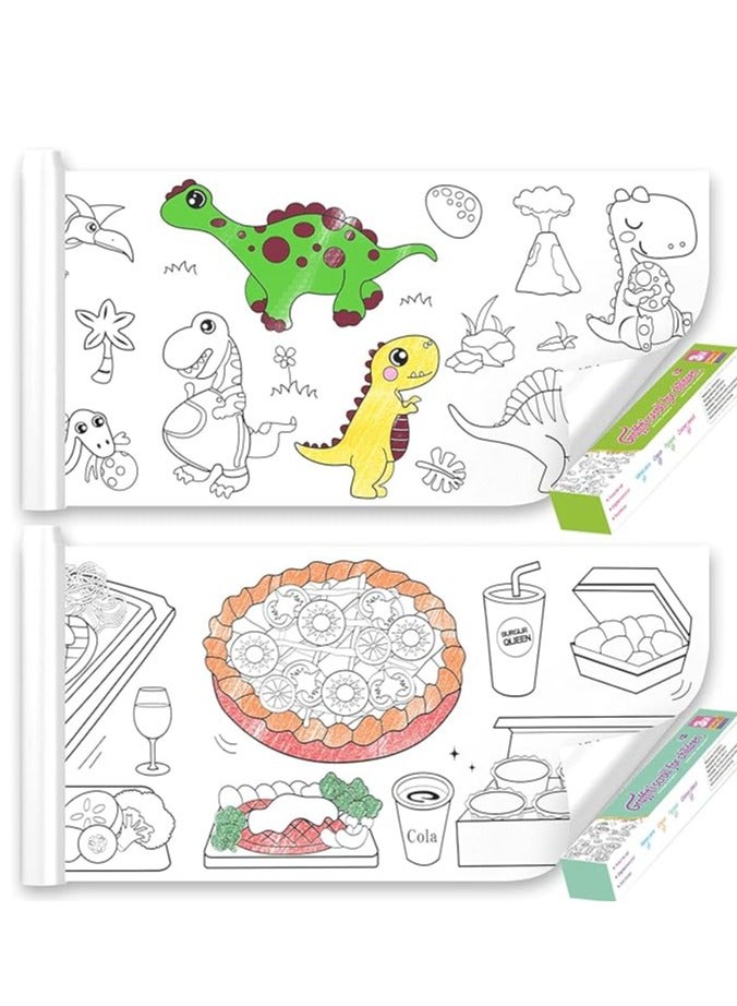 Generic 300x30cm Kids Drawing Paper Roll, Coloring Paper Roll Painting Color Filling Paper, Coloring Poster Drawing Roll Coloring Book DIY Art Crafts for Preschool Kindergarten Classroom - Image 3