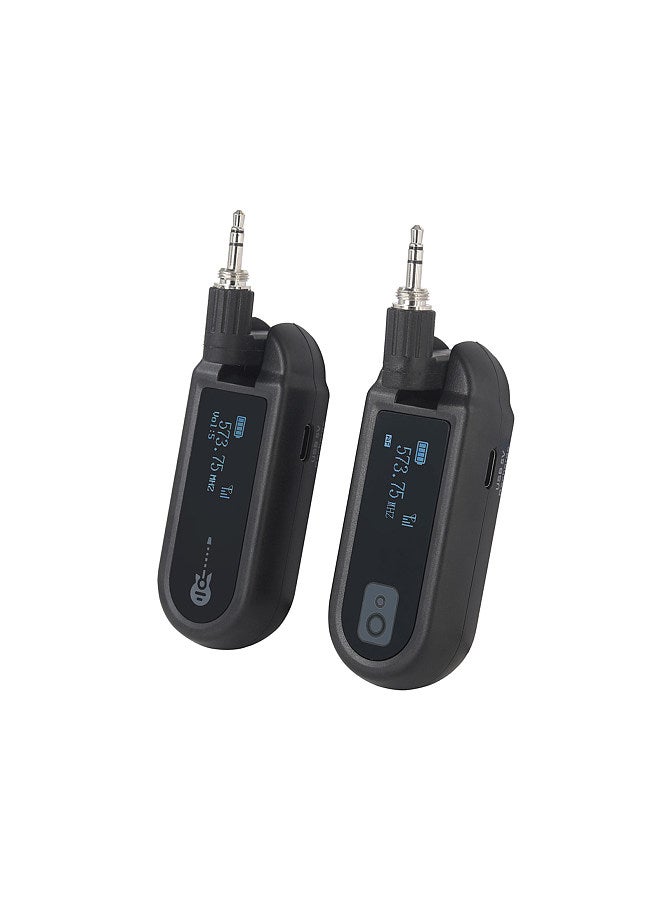 Wireless Guitar System Rechargeable Guitar Transmitter Receiver Set UHF Adjustable Volume  - Image 1