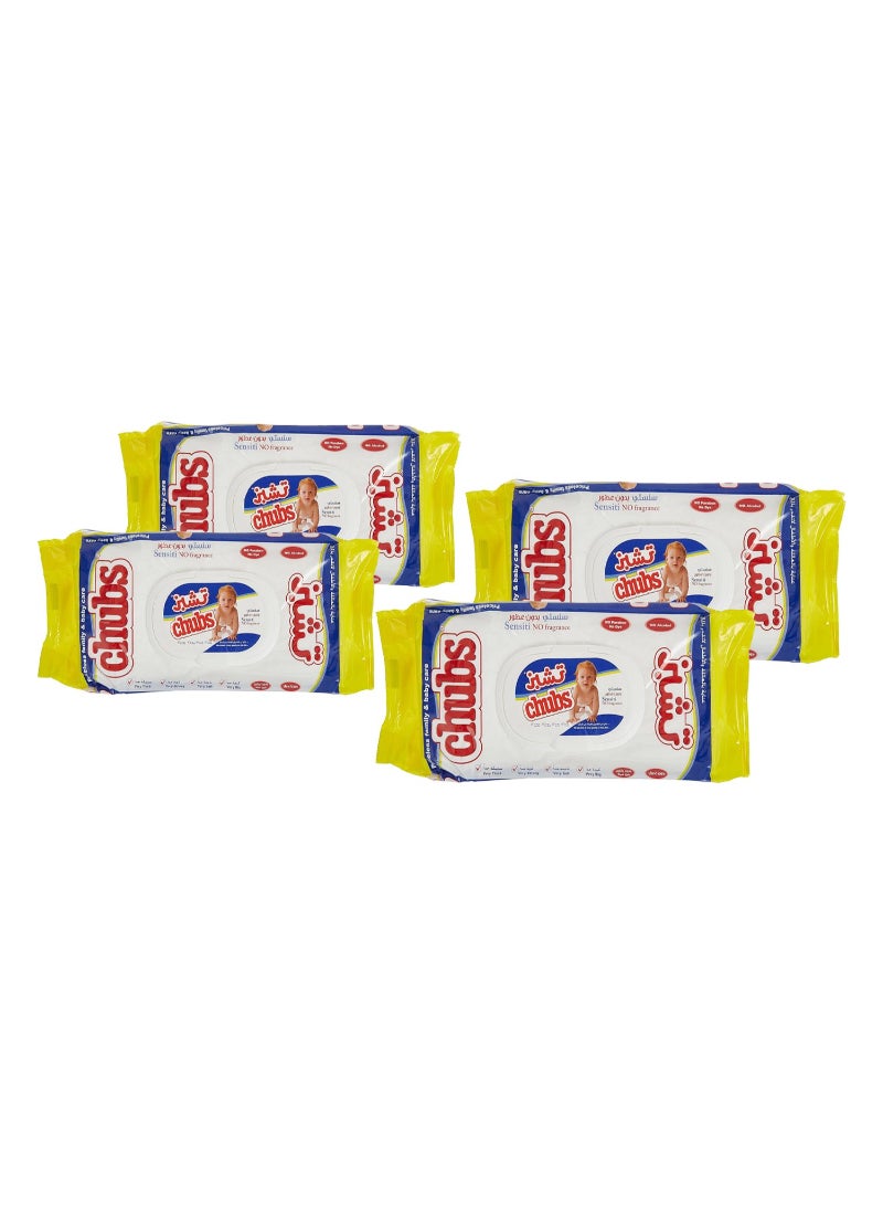Chubs Sensiti Baby Wipes 4 x 40 pcs