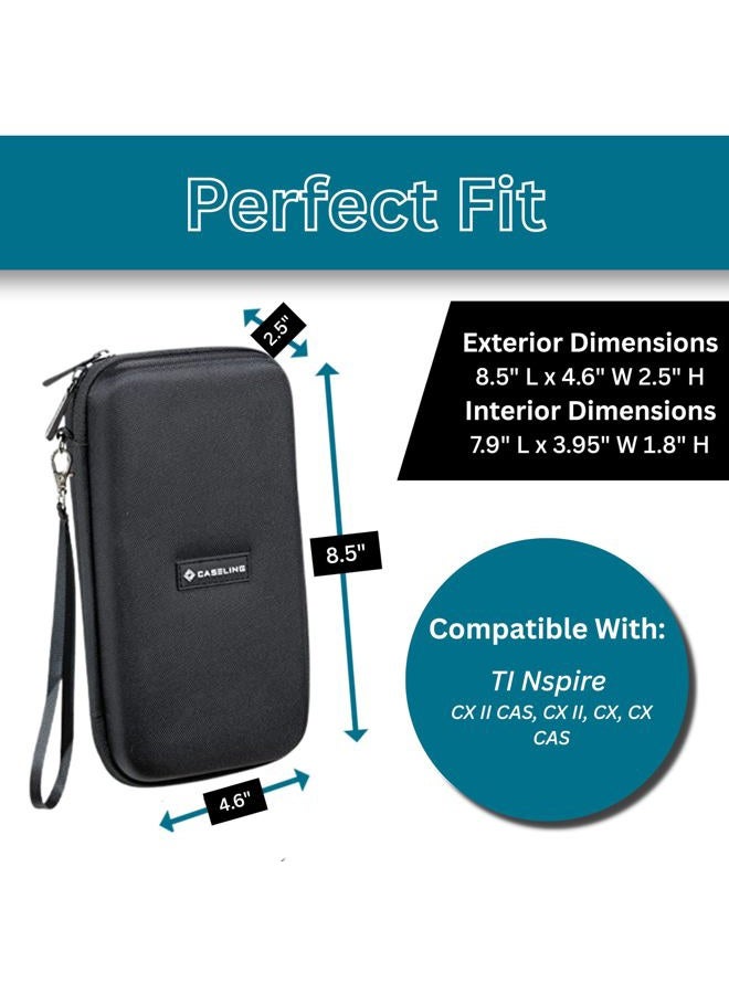 Caseling Hard Case for Texas Instruments TI-Nspire CX Graphing Calculator. - Mesh Pocket for The Cables. - Image 2