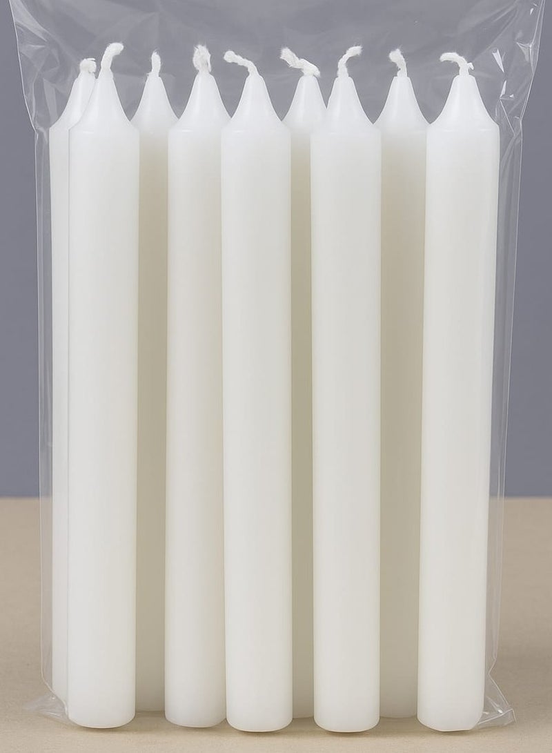 Scented Candles Household stick candles White Set of 20 Pieces - Image 2