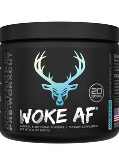 Woke AF Pre Workout Blue Raz Lemonade 260g