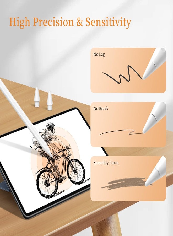 Abiarst Replacement Tips Compatible with Apple Pencil 1st/2nd Gen, Pencil Nibs for iPad Pro Pencil 2/1 Gen (6-Pack) - Image 5