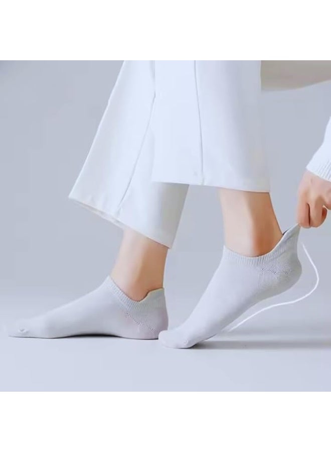 MIZAJIC Womens Ankle Socks 3 Paris  Women Casual Socks Breathable and Comfortable Women Sports Cotton Socks (Regular, White) - Image 2