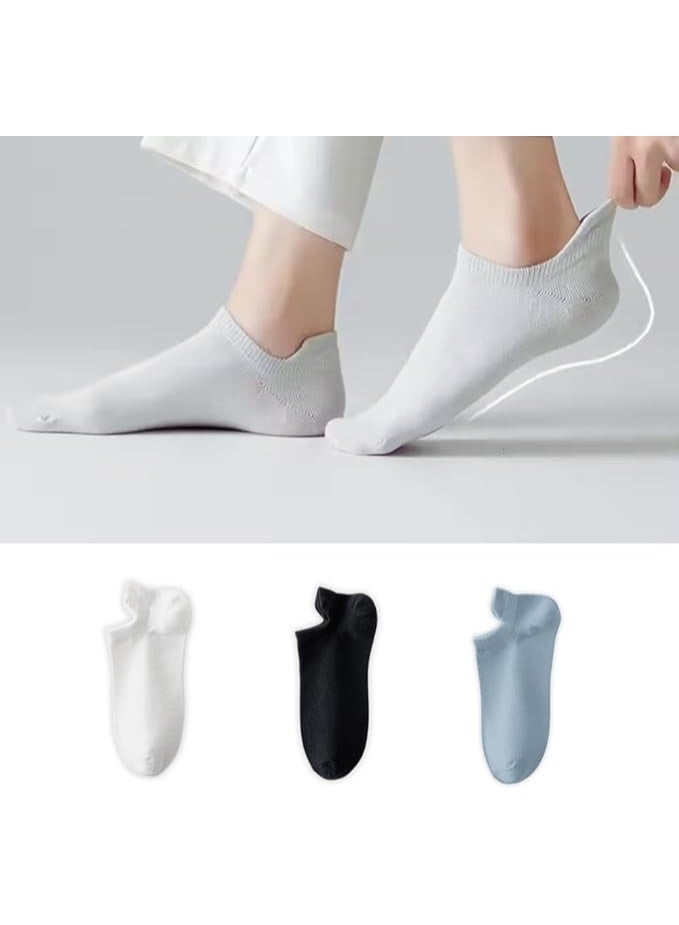 MIZAJIC Womens Ankle Socks 3 Paris  Women Casual Socks Breathable and Comfortable Women Sports Cotton Socks (Regular, White) - Image 3