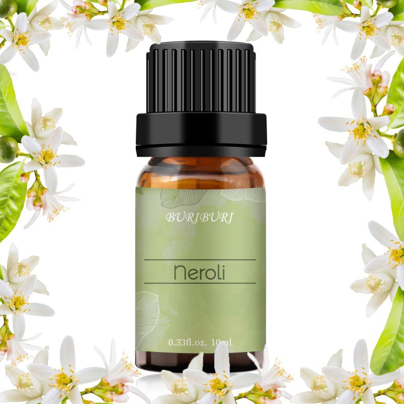 BURIBURI Neroli Organic Essential Oil 100% Pure, Undiluted, Natural, Aromatherapy Orange Blossom Oils 10ML - Image 1