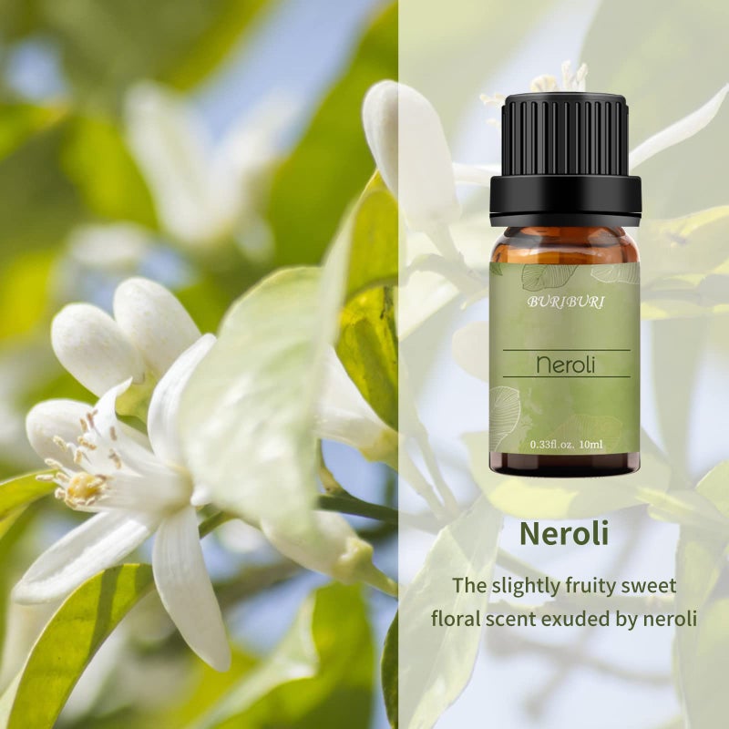 BURIBURI Neroli Organic Essential Oil 100% Pure, Undiluted, Natural, Aromatherapy Orange Blossom Oils 10ML - Image 2