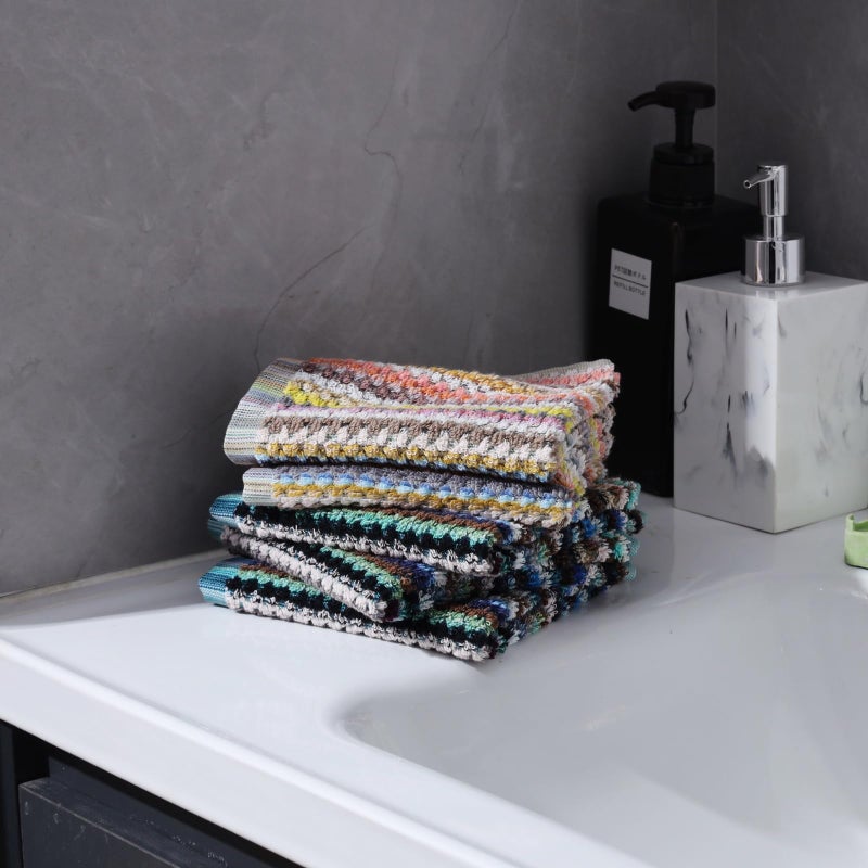Oeleky Kitchen Dishcloths for Washing Dishes, Ultra Absorbent Dish Rags, Cotton Cleaning Cloths Pack of 8, 12x12 Inches - Image 5