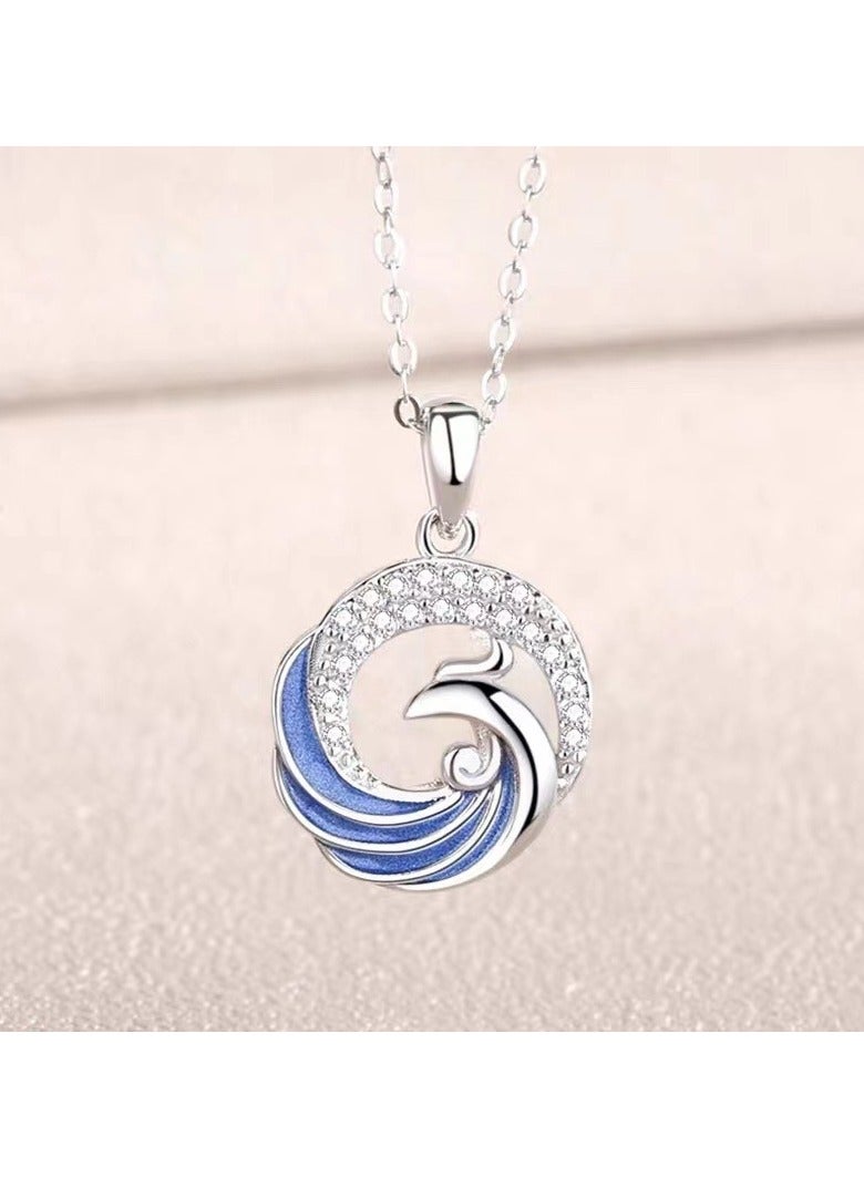 Phoenix Couple Necklace Ladies 55+5cm Personalised Collarbone Chain