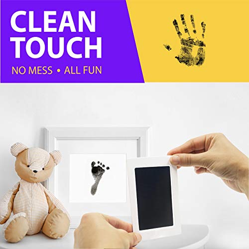 Tiny Gifts Large Clean Touch Ink Pad for Baby Handprints and Footprints – Inkless Infant Hand & Foot Stamp – Safe for Babies, Doesn’t Touch Skin – Perfect Family Memory or Gift, Black Print Kit by Tiny Gifts - Image 3