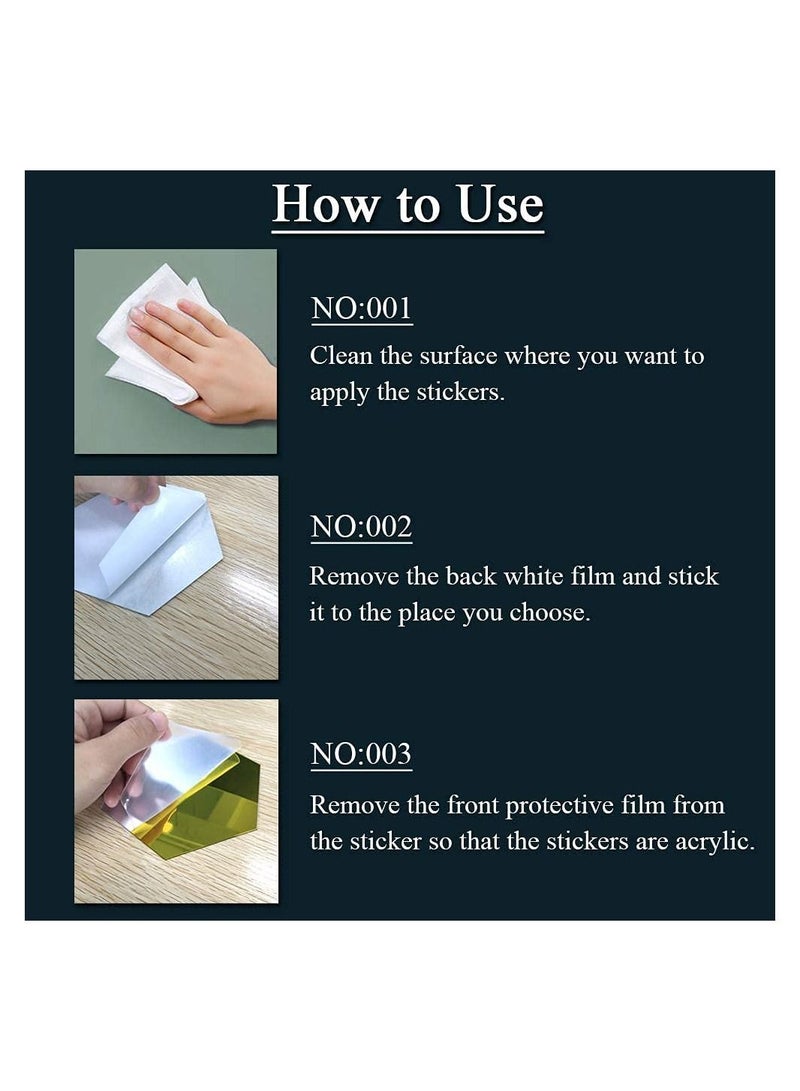 Atulya Arts 3cm Each Circular Dots Decorative Wall Stickers 3D Acrylic Stickers for Wall - Image 4