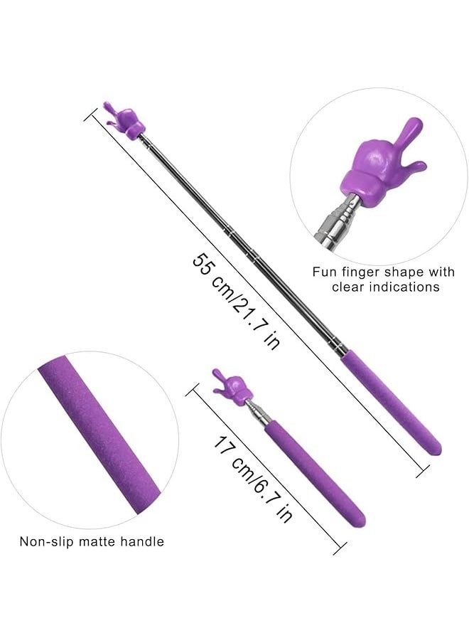 Teacher Pointer Stick 4Pcs Pointer Stick For Teachers Stainless Steel Retractable Finger Reading Stick Black Purple Pink Blue - pzsku/Z1DDF5AB483F47D4B7D4EZ/45/_/1740917290/9aec66ba-9d35-4ff6-9715-ff955e5b8060