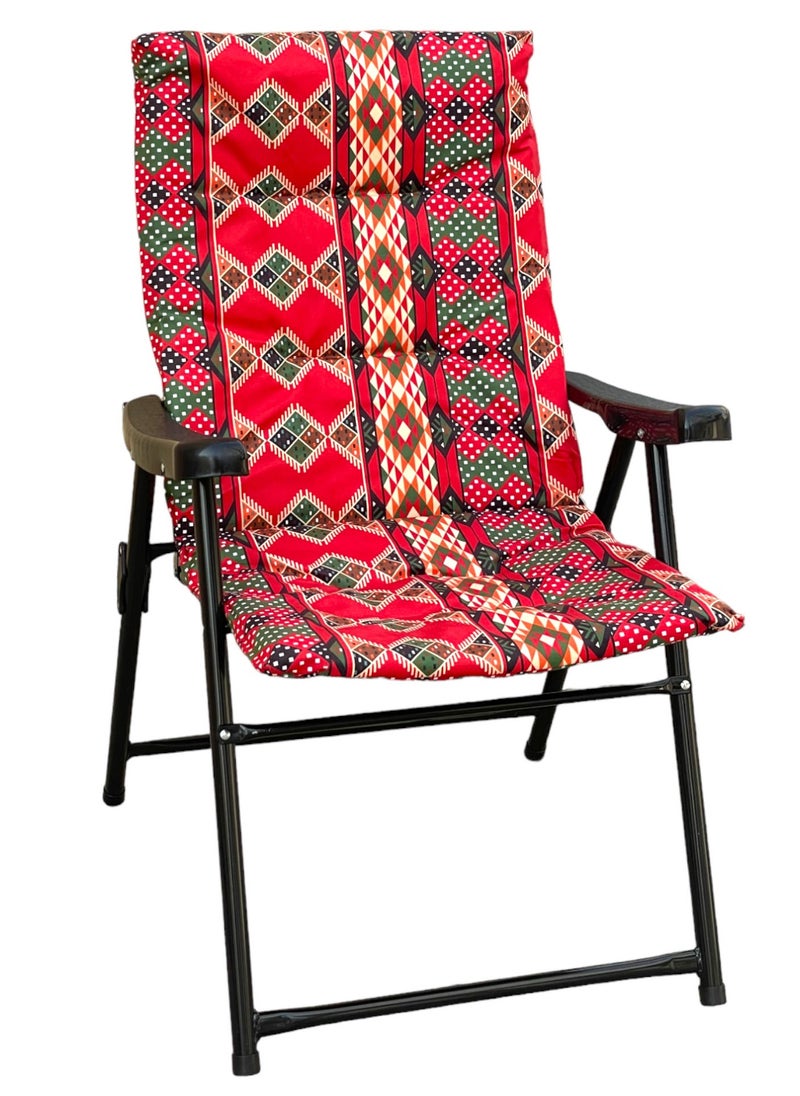 GO2CAMPS Foldable Camping Chair with Cusion Premium Quality | Beach Chair | Garden Chair | Fishing Chair | Travel Chair | Picnic Chair  - Image 1