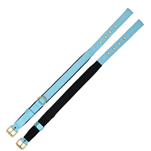 FORFURS Pin Buckle Dog Collar Neck Belt For Cats And Puppy-Extra Small, Cocktail Blue,33 cm,W_1.3 cm - Image 3