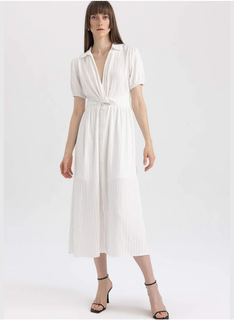 DeFacto Woman Short Sleeve Woven Dress