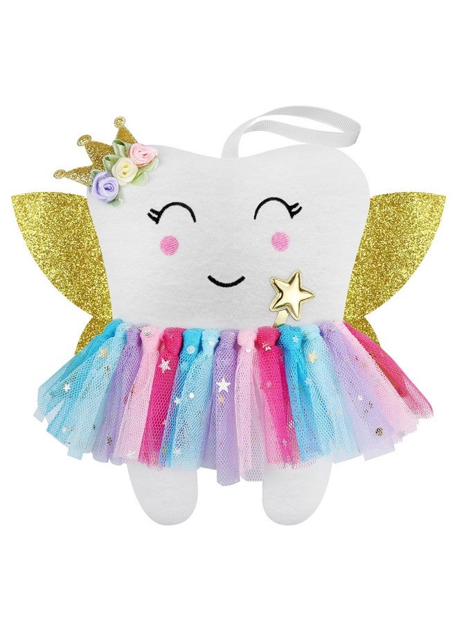 Malihome Beautiful Tooth Fairy Pillow Colorful Skirt Tooth Fairy Doll Lost Teeth Keepsake Gift For Kids  - Image 1
