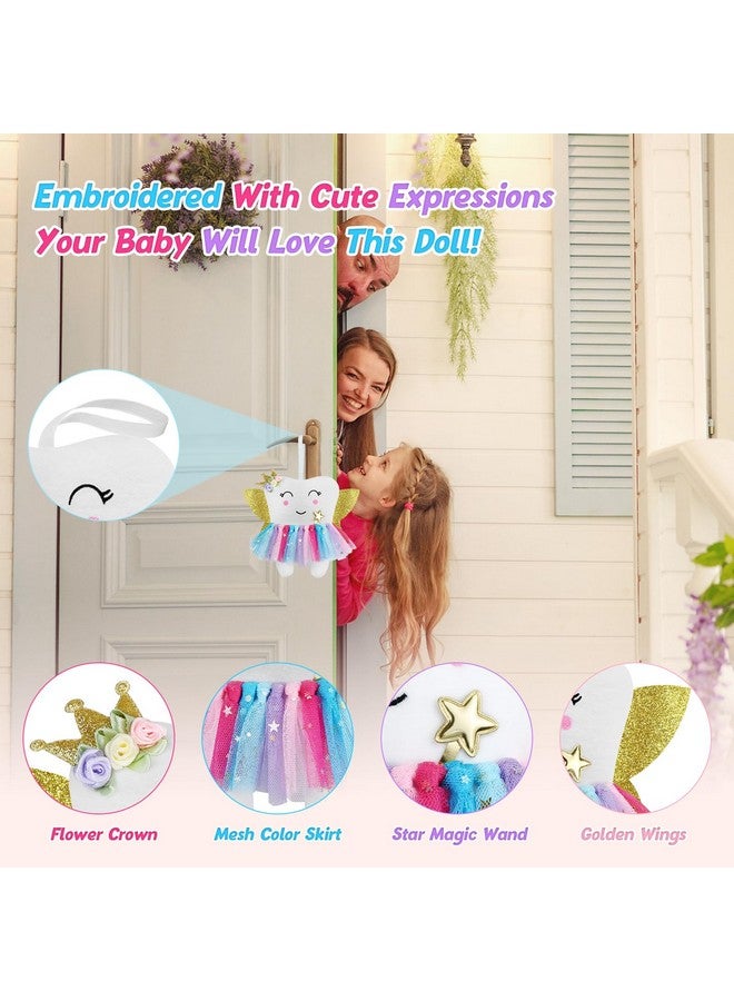 Malihome Beautiful Tooth Fairy Pillow Colorful Skirt Tooth Fairy Doll Lost Teeth Keepsake Gift For Kids  - Image 2