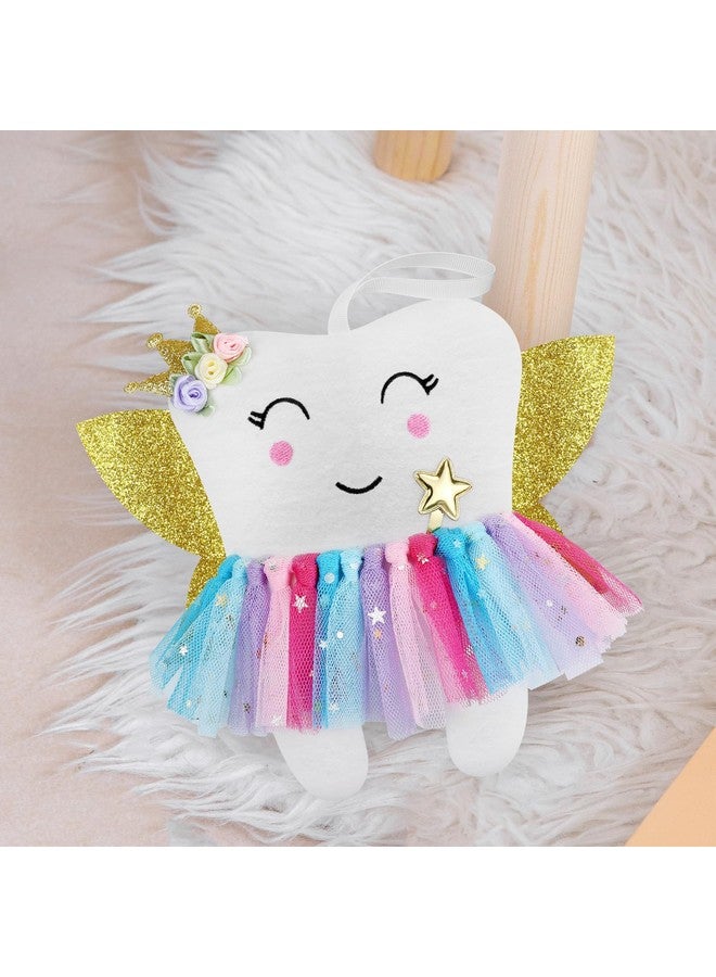Malihome Beautiful Tooth Fairy Pillow Colorful Skirt Tooth Fairy Doll Lost Teeth Keepsake Gift For Kids  - Image 3