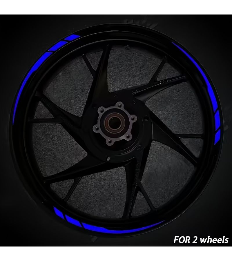 Silvery 13pcs Vinyl Sticker Set for Car Motorcycle Bicycle Wheels - Image 3