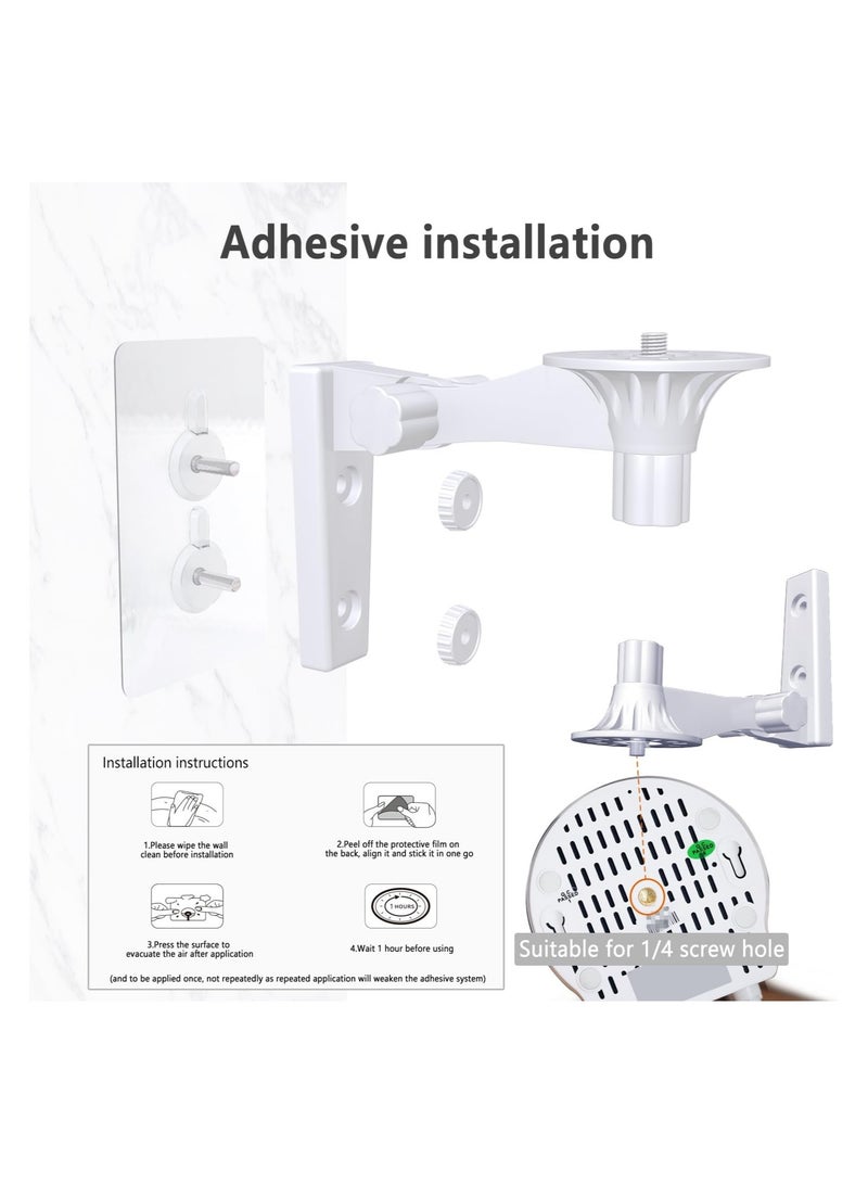 2-Pack Adjustable Wall Mount for Blink Mini Pan, Versatile Security Camera Bracket for Indoor and Outdoor Use, Compatible with Blink Mini Pan Cameras.