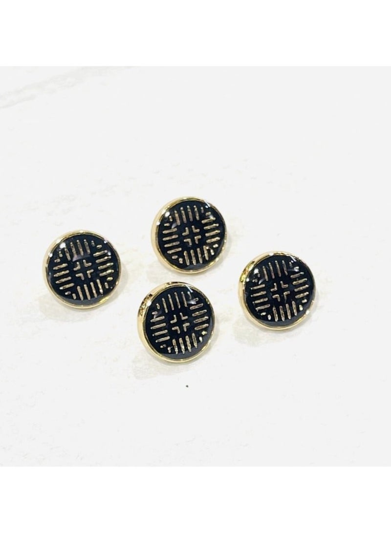 Abrar 8 Set Metal Snap Buttons For Men Saudi Thobe Size 12mm - Image 1