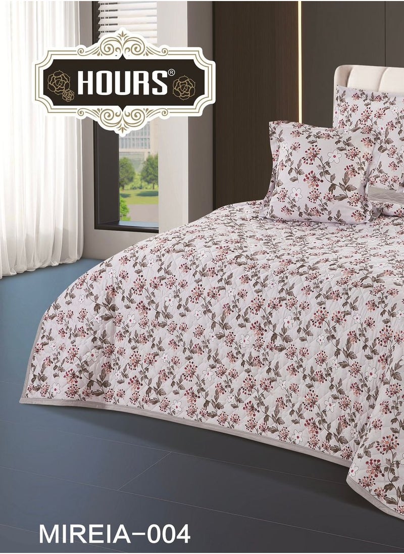 Hours Compressed double-sided floral bed comforter set, 6 pieces, size 240 * 220 cm  - Image 3