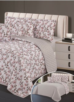 Hours Compressed double-sided floral bed comforter set, 6 pieces, size 240 * 220 cm  - Image 2