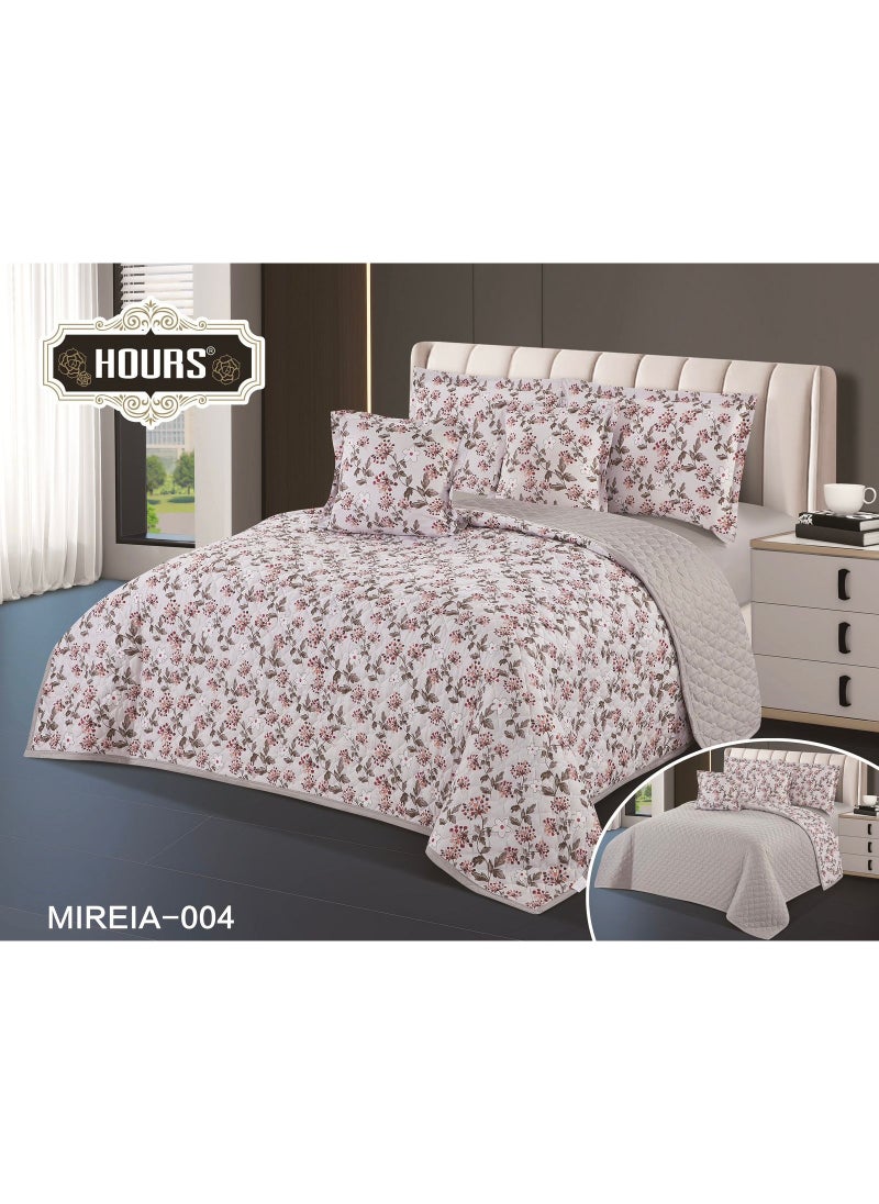 Hours Compressed double-sided floral bed comforter set, 6 pieces, size 240 * 220 cm  - Image 1
