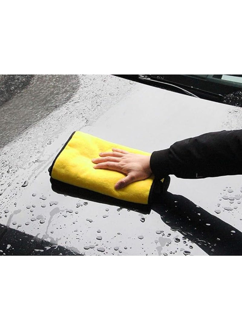 منشفة تنظيف سيارات من الألياف الدقيقة، مقاس 40*40 سم، منشفة تجفيف سيارات سريعة الامتصاص لغسل وتجفيف السيارات والمطابخ والزجاج - Image 3