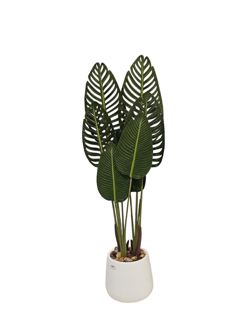 AL KHALDIYA Artificial decorative plant tree with pot, 130 cm  - Image 1