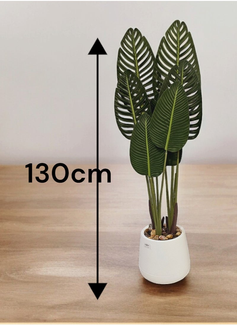 AL KHALDIYA Artificial decorative plant tree with pot, 130 cm  - Image 2