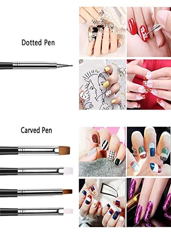 20Pcs Nail Art Design Tools, 15Pcs Painting Brushes Set With 5Pcs Dotting Pens, Black ? - pzsku/Z1DDFC7D1A1E9674B596AZ/45/_/1646489443/dd3fe933-cc7a-4c3d-9fa2-c403bbf3bde0