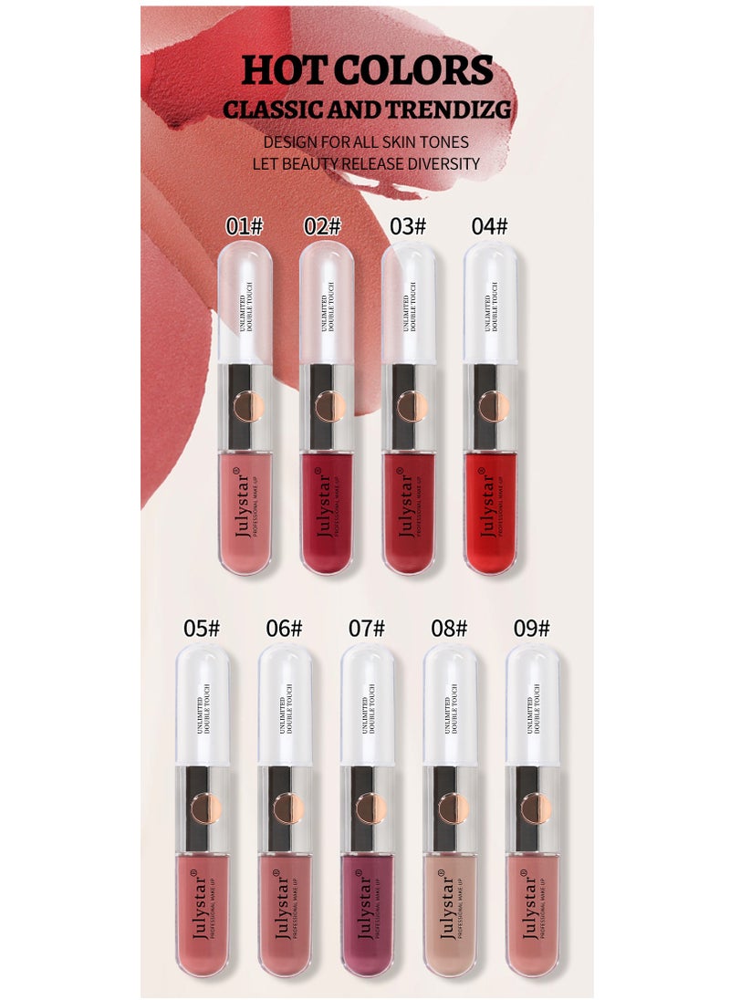 Julystar Double-Ended Lip Gloss – High Shine Glaze & Transparent Lip Oil  - Image 3