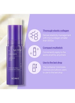 SCINIC SCINIC Collagen Ampoule Stick 0.35fl.oz (10g)| Elasticity-improving Collagen Multi-stick with Low-molecular Weight Collagen & Fermented Oil | Makes Skin Look Radiant And Moisturized | Korean Skincare  - Image 4