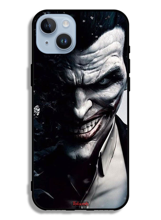 Tolwak حافظة واقية لجهاز آبل آيفون 14 بلس جوكر نصف وجه - Image 2