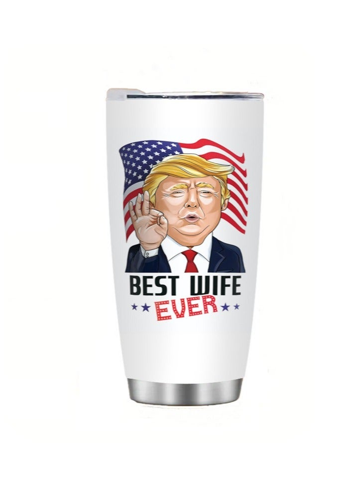 Anna Double Layer Stainless Steel 304 Color 3D Portable Anti Fall And Heat Insulating Travel Water Cup - Image 1